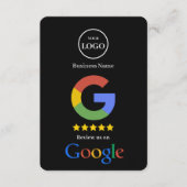 Googleレビュー QRコードリンク名刺 エンクロージャーカード (正面)