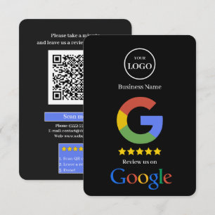 Googleレビュー QRコードリンク名刺 エンクロージャーカード