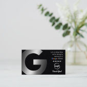 GoogleレビューPremium QR 名刺 (スタンド正面)