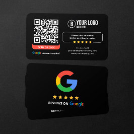 GoogleレビューQRコードでビジネスを5つ星に 名刺