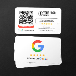 GoogleレビューQRコードでビジネスを5つ星評価 名刺