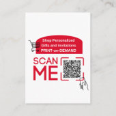 GOOGLEレビューQRコードカスタムブランド エンクロージャーカード (裏面)