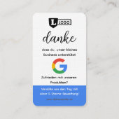 GoogleレビューQRコードカード ビジネスカード (裏面)
