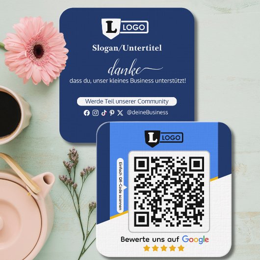 GoogleレビューQRコードカード ビジネスカード