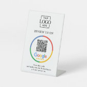 GoogleレビューQRコードサイン - モダンな販促ツール 台座サイン (正面)