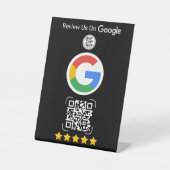 GoogleレビューQRコードスタンド 台座サイン (正面)