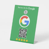 GoogleレビューQRコードスタンド 台座サイン (正面)