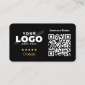 GoogleレビューQRコードビジネスレビューリンク5スター 名刺 (正面)