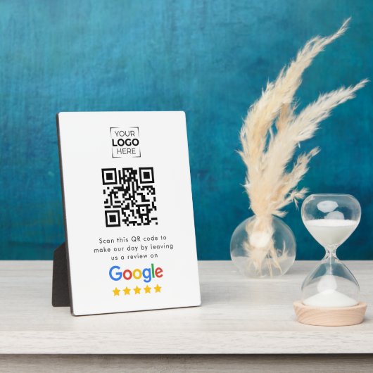 GoogleレビューQRコードビジネスレビュー卓上置き フォトプラーク (側面)
