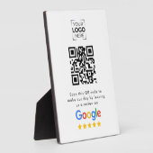 GoogleレビューQRコードビジネスレビュー卓上置き フォトプラーク (側面)