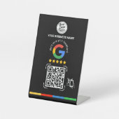 GoogleレビューQRコードビジネス名 台座サイン (正面)