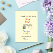 GoogleレビューQRコードビジネス ありがとう アクリル招待状 (インサイチュ (ウェディング))