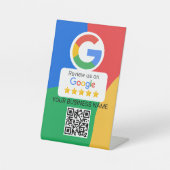 GoogleレビューQRコードビジネス 台座サイン (正面)