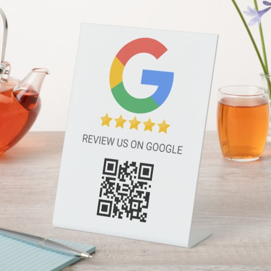 GoogleレビューQRコードビジネス 台座サイン (インサイチュ)