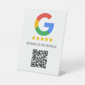 GoogleレビューQRコードビジネス 台座サイン (正面)