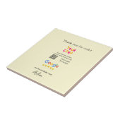 GoogleレビューQRコードビジネス 感謝 タイル (側面)