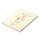 GoogleレビューQRコードビジネス 感謝 ノートパッド (回転)