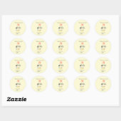 GoogleレビューQRコードビジネス 感謝 ラウンドシール (シート)