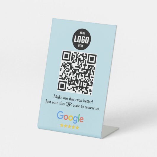GoogleレビューQRコードペデスタルサインfor Business 台座サイン (正面)
