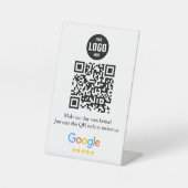 GoogleレビューQRコードペデスタルサインfor Business 台座サイン (正面)