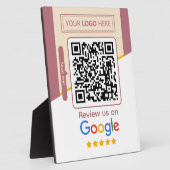 GoogleレビューQRコードリンクサイン フォトプラーク (側面)