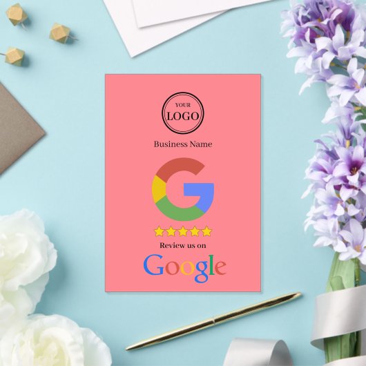 GoogleレビューQRコードリンク名刺 アクリル招待状 (インサイチュ (ウェディング))