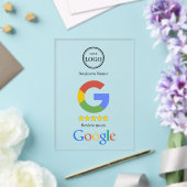 GoogleレビューQRコードリンク名刺 アクリル招待状 (インサイチュ (ウェディング))