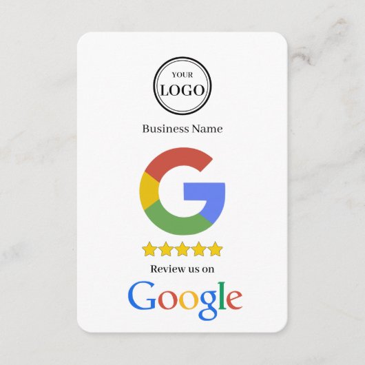 GoogleレビューQRコードリンク名刺 エンクロージャーカード (正面)
