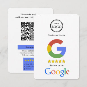 GoogleレビューQRコードリンク名刺 エンクロージャーカード