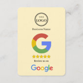 GoogleレビューQRコードリンク名刺 エンクロージャーカード (正面)