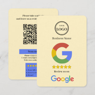 GoogleレビューQRコードリンク名刺 エンクロージャーカード