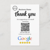 GoogleレビューQRコードリンク名刺 エンクロージャーカード (裏面)