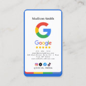 GoogleレビューQRコードリンク 名刺 (裏面)