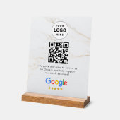 GoogleレビューQRコード卓上サイン アクリルサイン (傾斜)