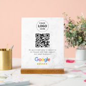 GoogleレビューQRコード卓上サイン アクリルサイン (ウェディング)