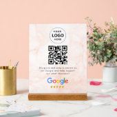 GoogleレビューQRコード卓上サイン アクリルサイン (ウェディング)