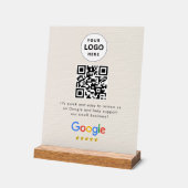 GoogleレビューQRコード卓上サイン アクリルサイン (傾斜)