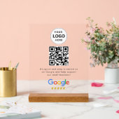 GoogleレビューQRコード卓上サイン アクリルサイン (ウェディング)