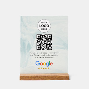 GoogleレビューQRコード卓上サイン アクリルサイン