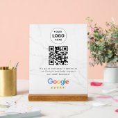 GoogleレビューQRコード卓上サイン アクリルサイン (ウェディング)