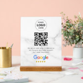 GoogleレビューQRコード卓上サイン アクリルサイン (ウェディング)