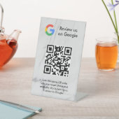 GoogleレビューQRコード卓上サイン 台座サイン (インサイチュ)