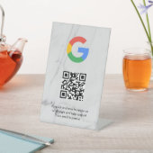 GoogleレビューQRコード卓上サイン 台座サイン (インサイチュ)