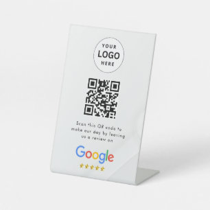 GoogleレビューQRコード卓上サイン 台座サイン