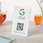 GoogleレビューQRコード卓上サイン 台座サイン (インサイチュ)