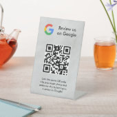 GoogleレビューQRコード卓上サイン 台座サイン (インサイチュ)