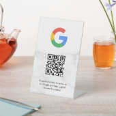 GoogleレビューQRコード卓上サイン 台座サイン (インサイチュ)