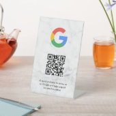 GoogleレビューQRコード卓上サイン 台座サイン (インサイチュ)