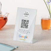 GoogleレビューQRコード卓上サイン 台座サイン (インサイチュ)
