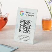 GoogleレビューQRコード卓上サイン 台座サイン (インサイチュ)